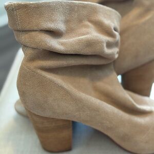 Nine West Tan Suede Heeled Boots